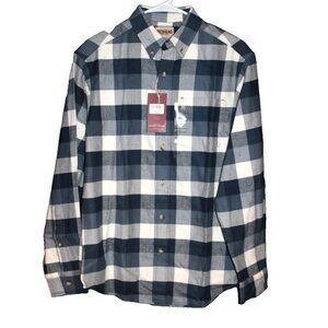 Redhead Navy Blue Buffalo Ultimate Flannel Shirt Button Front Men's Size S NEW